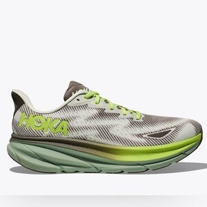 NWOB HOKA Men's CLIFTON 9 GTX slate aloe vera size 9D